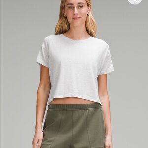 Lululemon Cate T-Shirt White Cropped